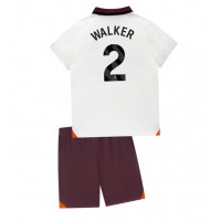 Koszulka piłkarska Manchester City Kyle Walker #2 Strój wyjazdowy dla dzieci 2023-24 tanio Krótki Rękaw (+ Krótkie spodenki)